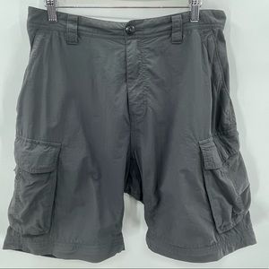 REI 6 Pocket Lightweight Cargo Style Gray Shorts Size L - 30L